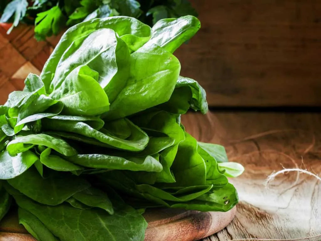 Spinach, a high oxalate food, in a kidney-friendly diet for Polycystic Kidney Disease (PKD) awareness.