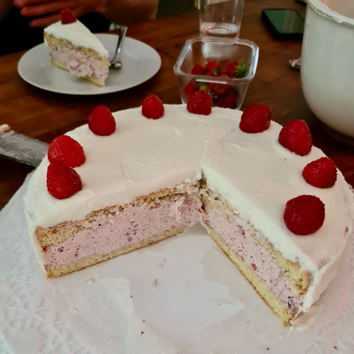 Strawberry Mousse Cake with KetoCitra Santa Barbara Nutrients