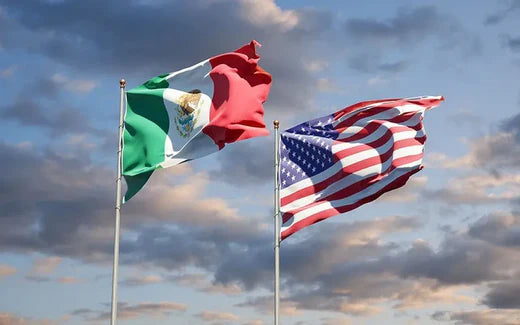 Flags of America and Mexico - Symbolizing KetoCitra Scientific Breakthrough