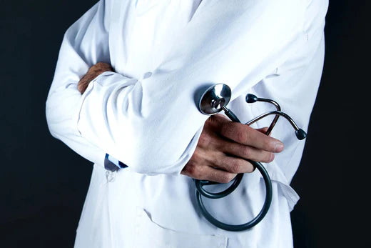 Doctor Standing with Stethoscope